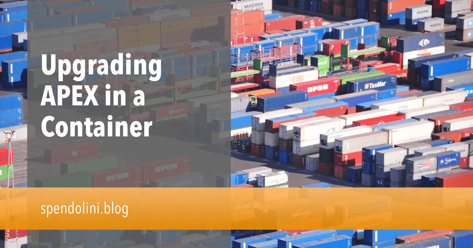 Upgrading APEX in a Container