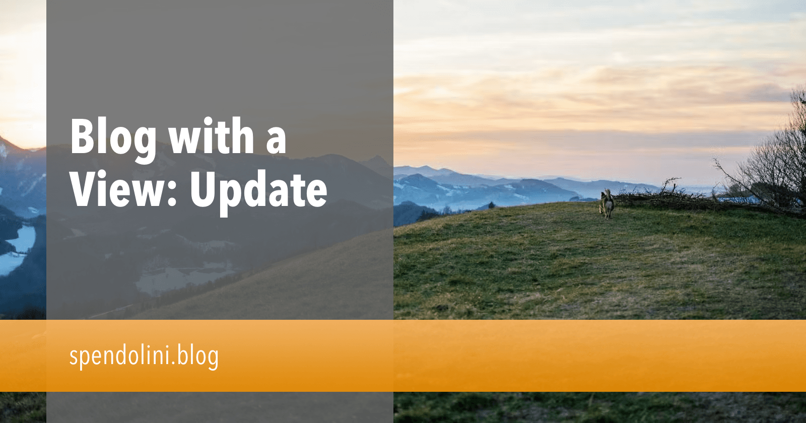 Blog with a View: Update