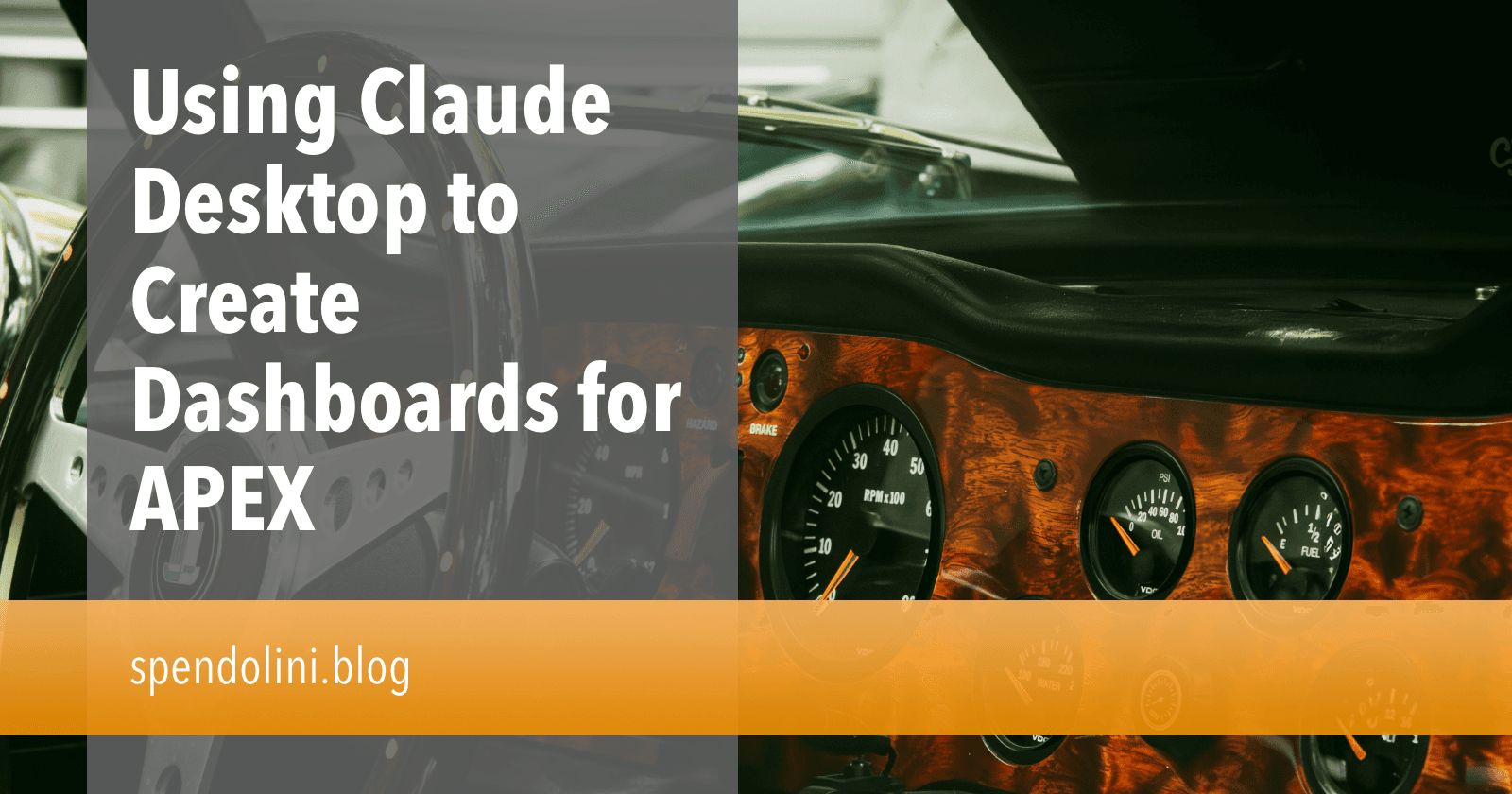 Using Claude Desktop to Create Dashboards for APEX